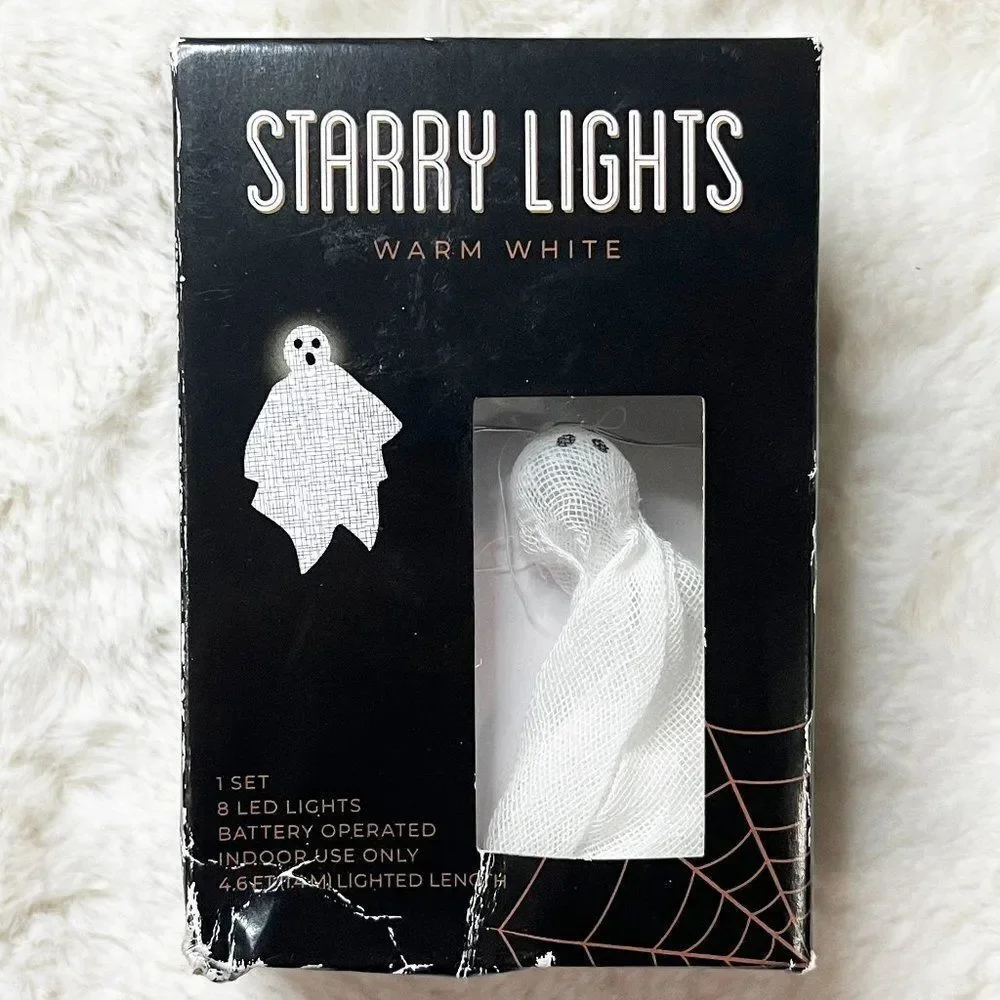 🔮 5/$25 Starry Lights Halloween‎ Ghost String Lights